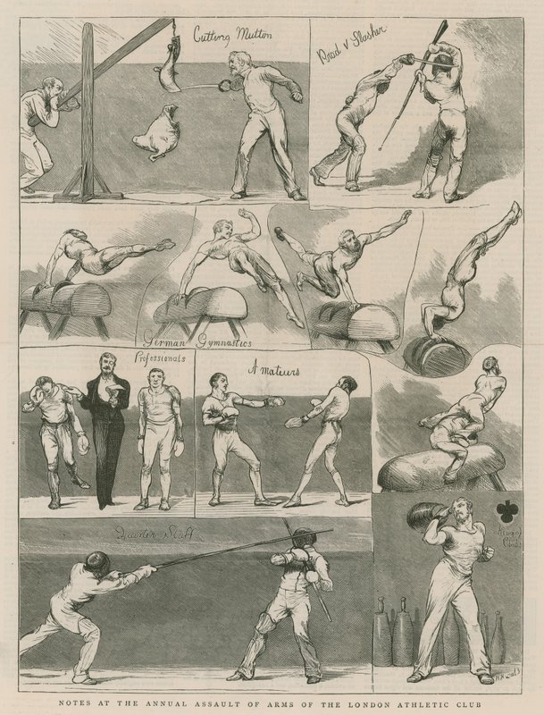 El asalto anual de armas del London Athletics Club de English School