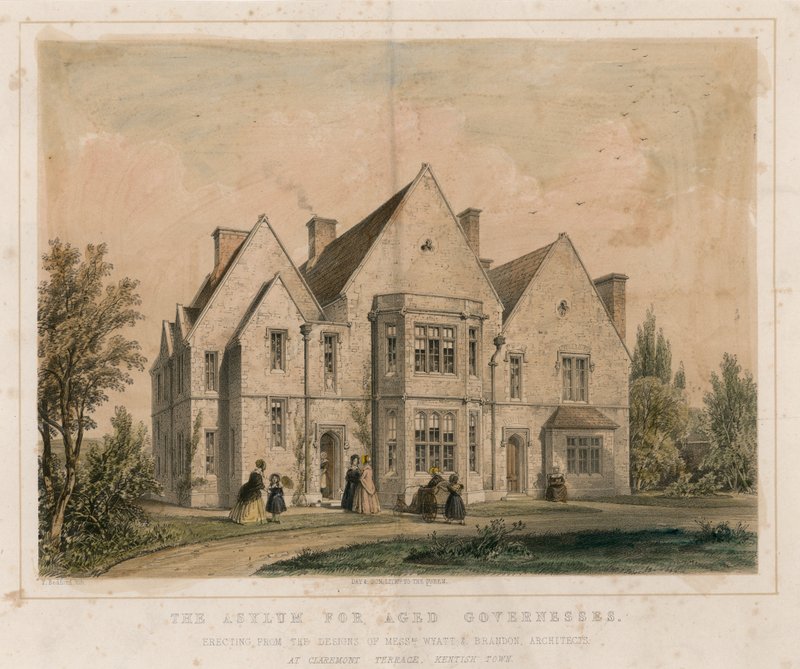El asilo para gobernantas ancianas, Claremont Terrace, Kentish Town de English School