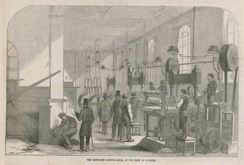 La sala de impresión de billetes de English School