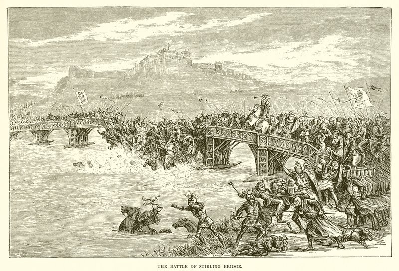 La batalla del puente de Stirling de English School