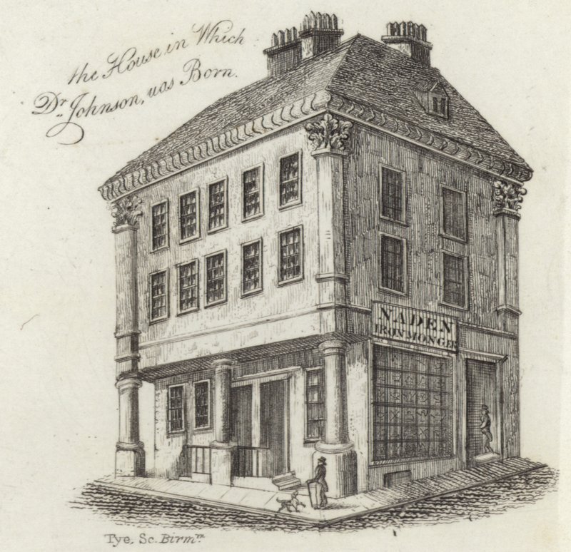 El lugar de nacimiento del Dr. Samuel Johnson de English School