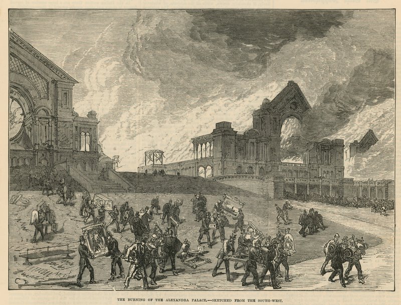 El incendio del Alexandra Palace de English School