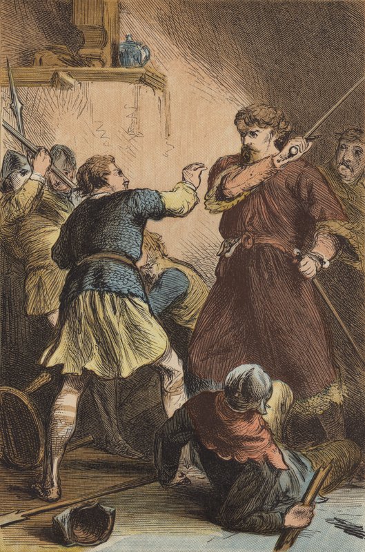 La captura de Ricardo I por Leopoldo de Austria de English School