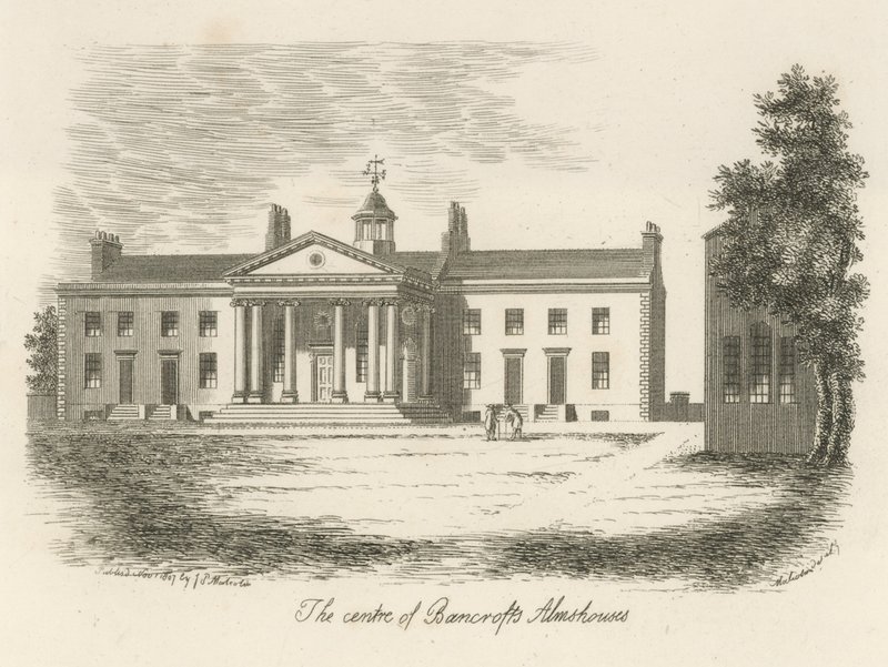El centro de las casas de beneficencia de Bancroft de English School