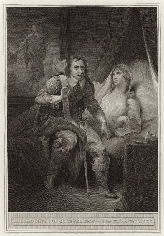 La hija de Cromwell instándolo al arrepentimiento de English School