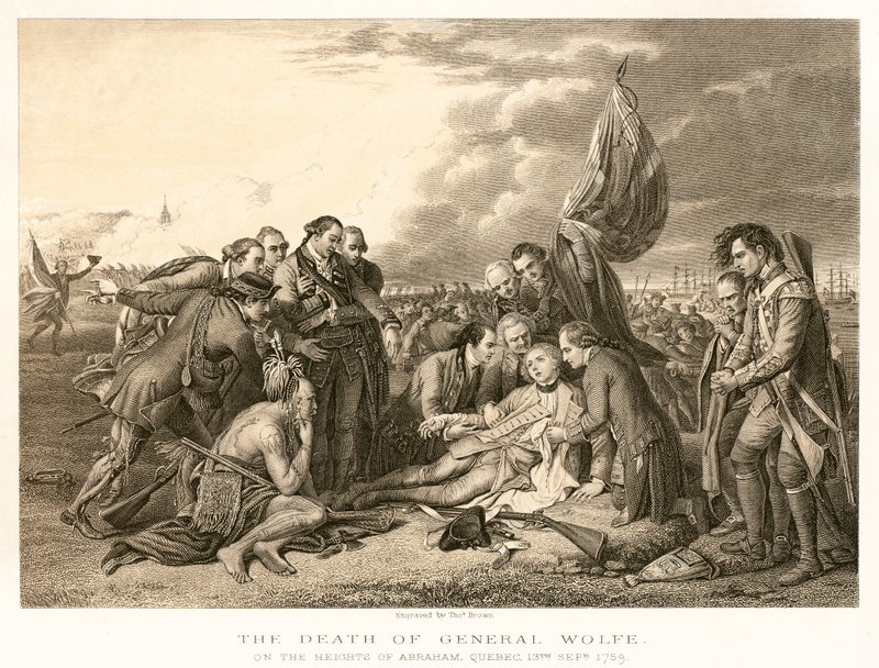 La muerte del general Wolfe de English School