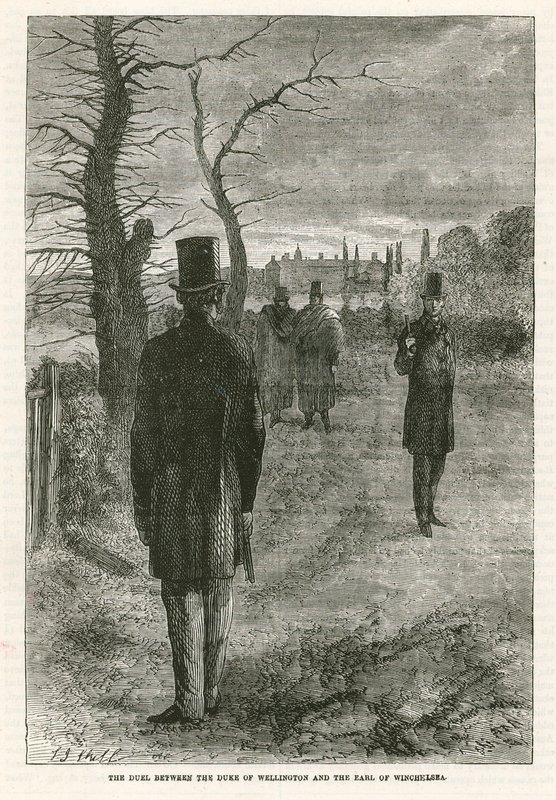 El duelo entre el Duque de Wellington y el Conde de Winchelsea de English School