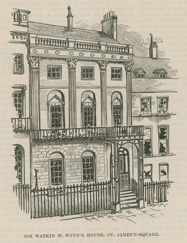El atentado con dinamita en Westminster; Casa de Sir Watkin W Wynn, Plaza de St James de English School