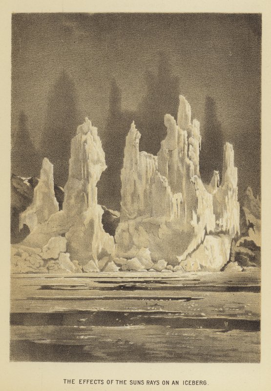Los efectos de los rayos del sol en un iceberg de English School