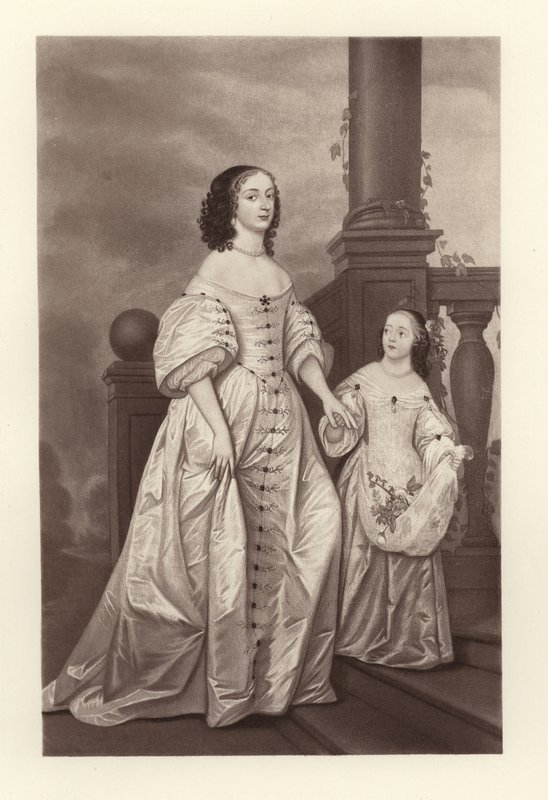La electora Sofía y su hija Sofía Carlota, Reina de Prusia de English School