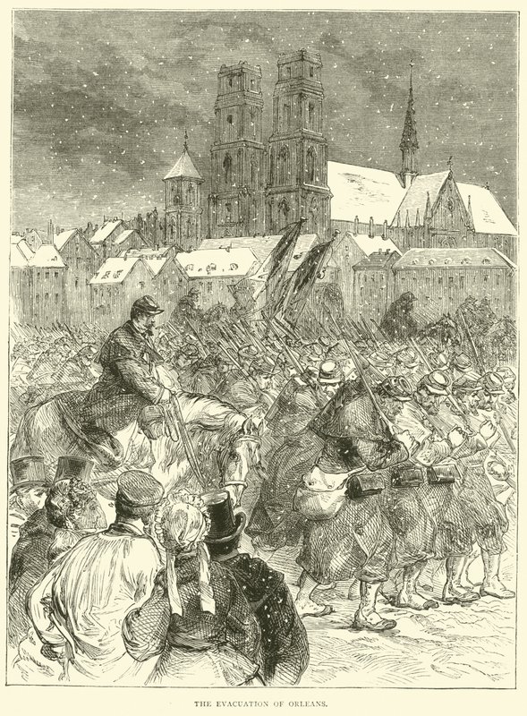 La evacuación de Orleans, diciembre 1870 de English School