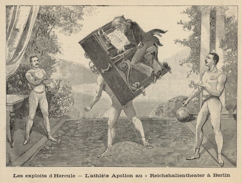 Las hazañas de Hércules - el atlético Apollon en el Teatro Reichshallen, Berlín de English School