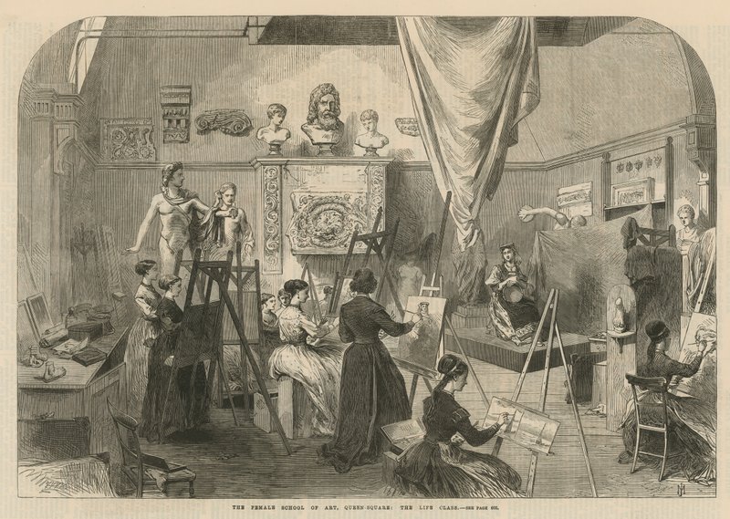 La escuela femenina de arte en Queen Square de English School