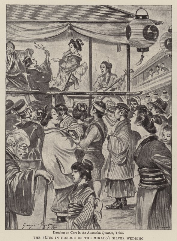 Las fiestas en honor de las bodas de plata del Mikado de English School