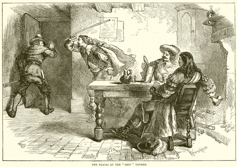 La pelea en la taberna del barco de English School