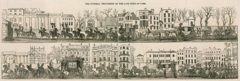 La procesión fúnebre del difunto Duque de York de English School