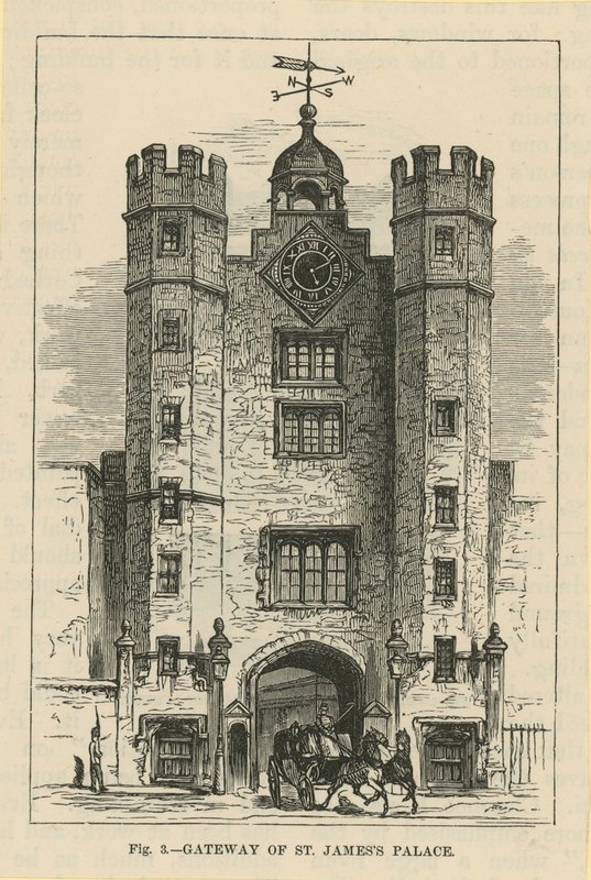 La entrada del Palacio de St. James de English School