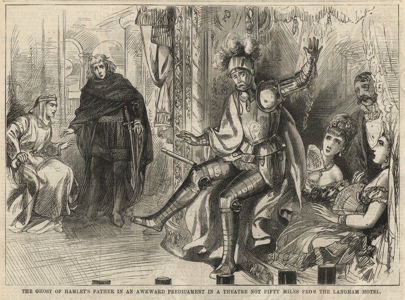 El fantasma del padre de Hamlet en una situación incómoda de English School