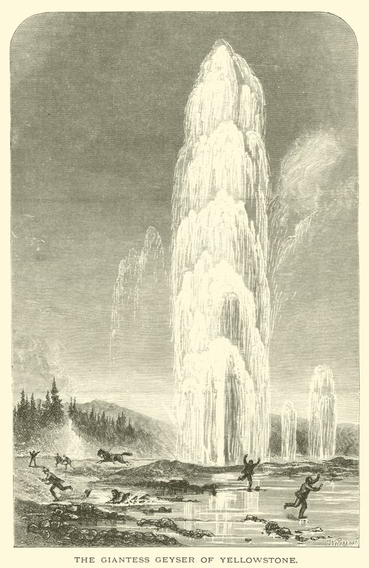 El géiser gigante de Yellowstone de English School