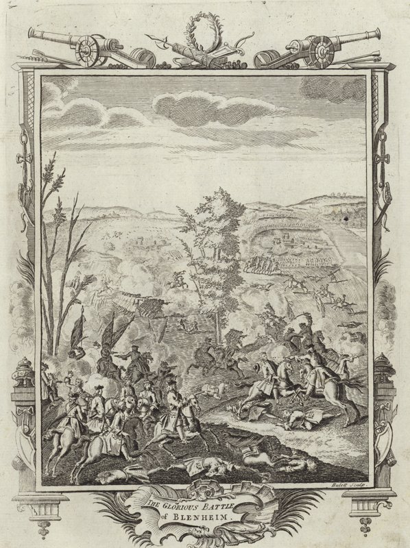 La gloriosa batalla de Blenheim de English School