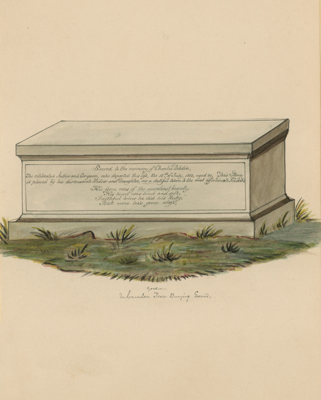 La tumba del músico y dramaturgo Charles Dibdin de English School