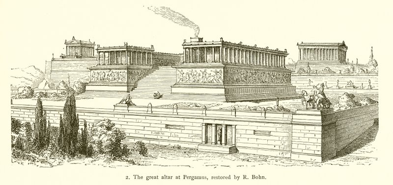El gran altar de Pérgamo, restaurado por R. Bohn de English School