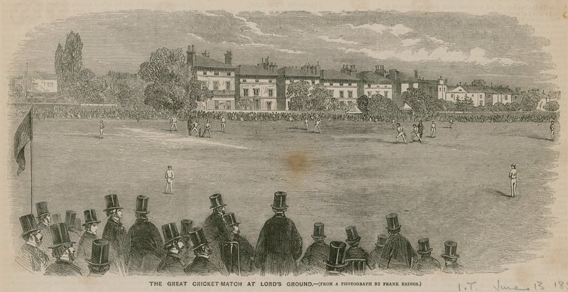 El gran partido de críquet en Lords Ground de English School