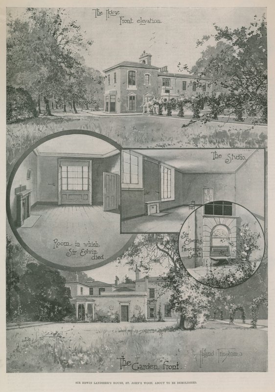 La casa del artista Sir Edwin Landseer de English School