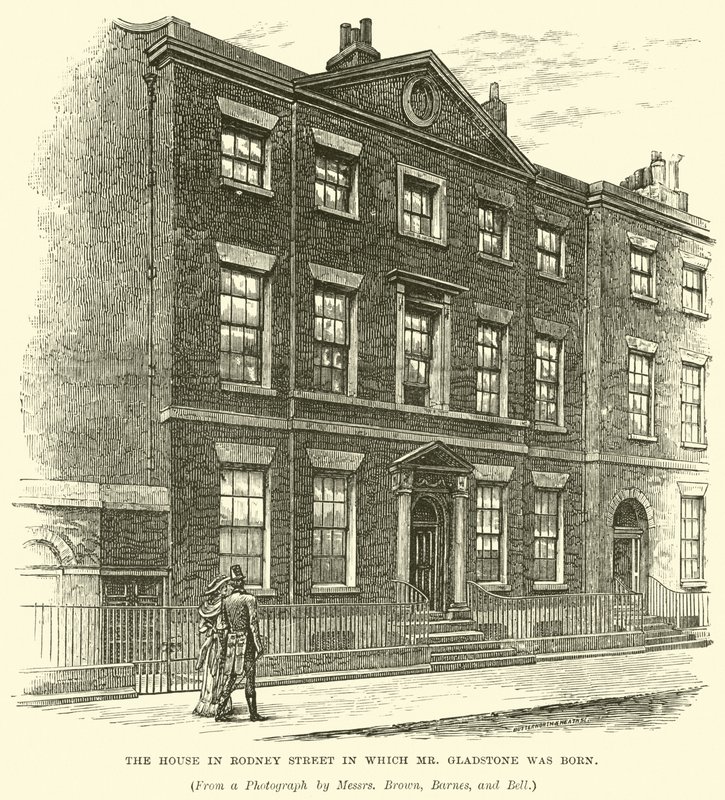 La casa en Rodney Street donde nació el Sr. Gladstone de English School
