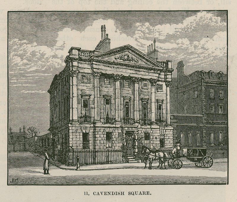 La casa del Sr. Scotmother, Cavendish Square, Londres de English School