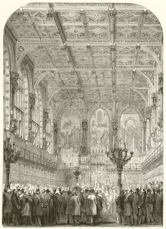 El interior de la Cámara de los Lores de English School