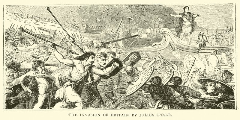 La invasión de Britania por Julio César de English School