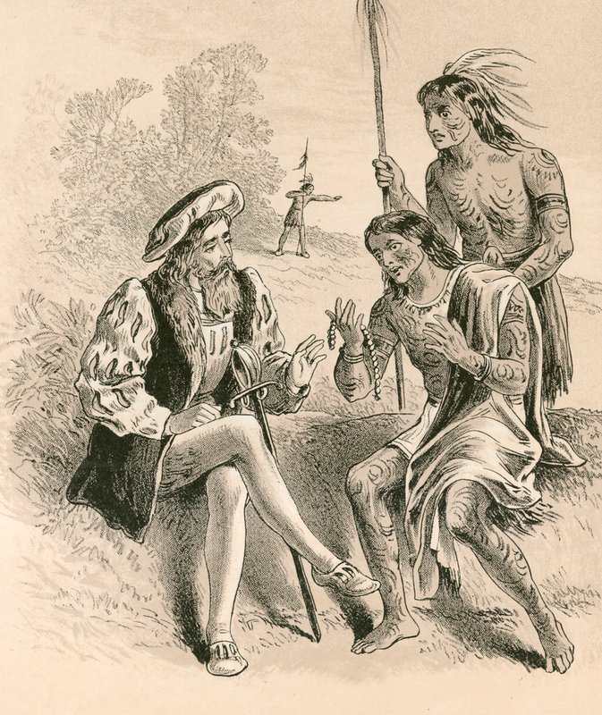 La bondad de Colón hacia los nativos de English School