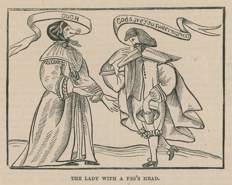 La dama con cabeza de cerdo de English School