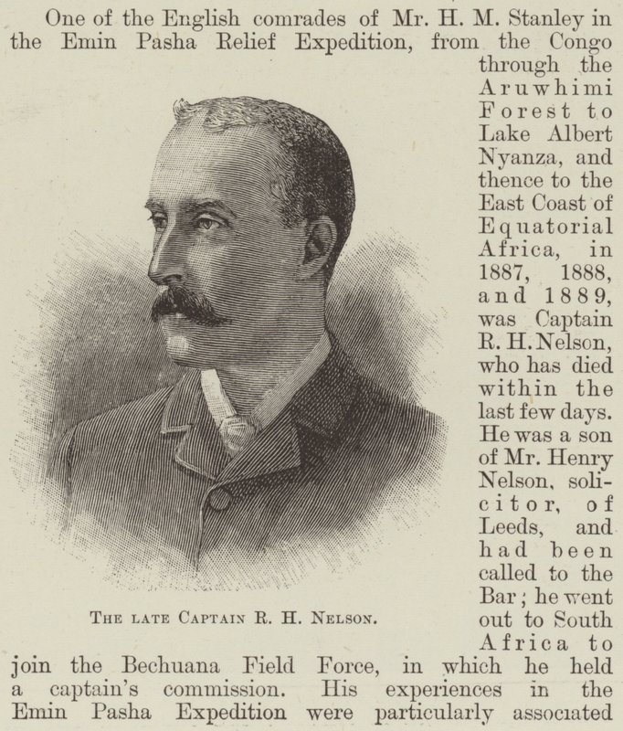 El difunto Capitán R H Nelson de English School