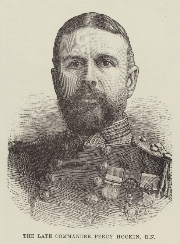 El difunto comandante Percy Hockin, RN de English School