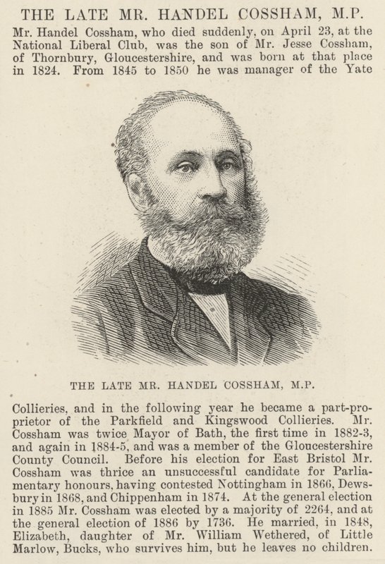 El difunto Sr. Handel Cossham, MP de English School