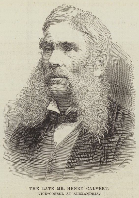 El difunto Sr. Henry Calvert, Vicecónsul en Alejandría de English School