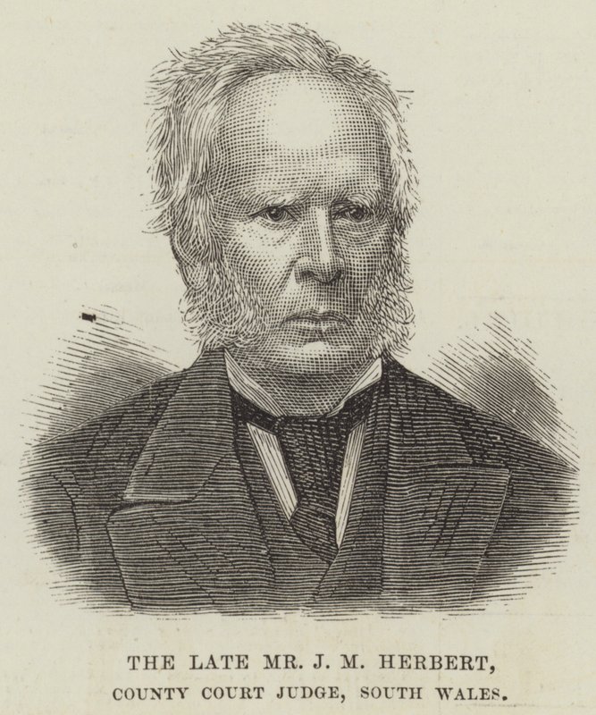 El difunto Sr. J M Herbert, Juez del Tribunal del Condado, Gales del Sur de English School