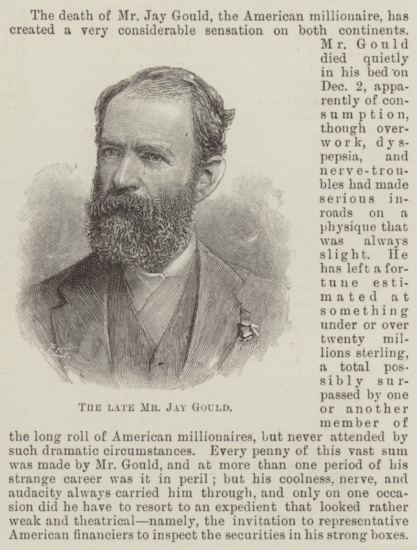 El difunto Sr. Jay Gould de English School