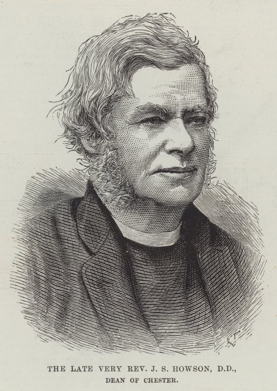El difunto Muy Reverendo J S Howson, DD, Decano de Chester (grabado) de English School