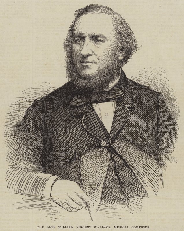 El difunto William Vincent Wallace, compositor musical (grabado) de English School