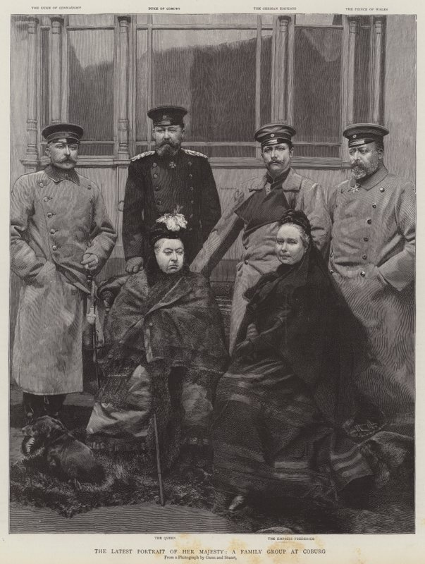 El último retrato de Su Majestad, un grupo familiar en Coburg de English School