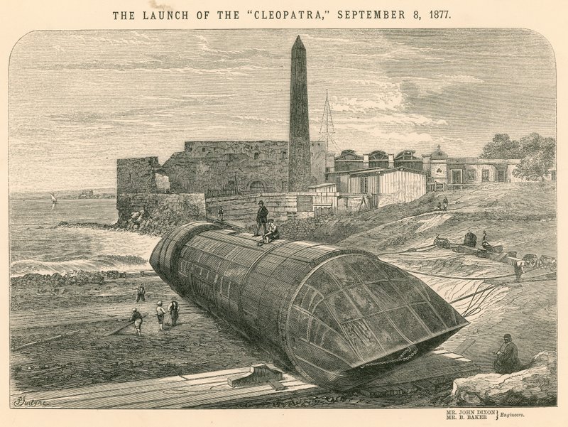 El lanzamiento de la Cleopatra, 8 de septiembre de 1877 de English School