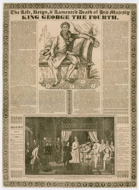 La vida, el reinado y la lamentada muerte de Su Majestad, el Rey Jorge IV de English School