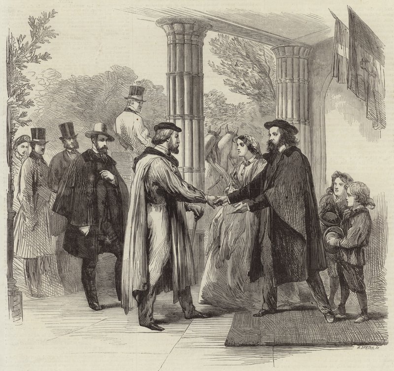 El encuentro de Garibaldi y Tennyson de English School