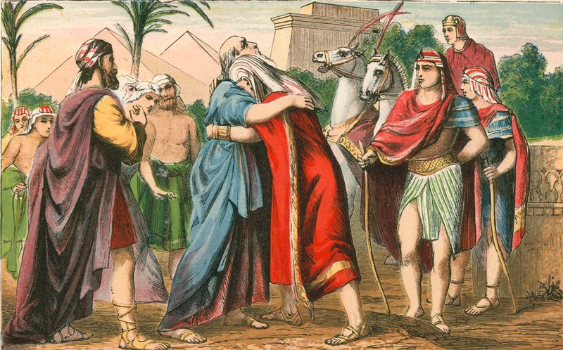El encuentro de José y su padre Jacob de English School