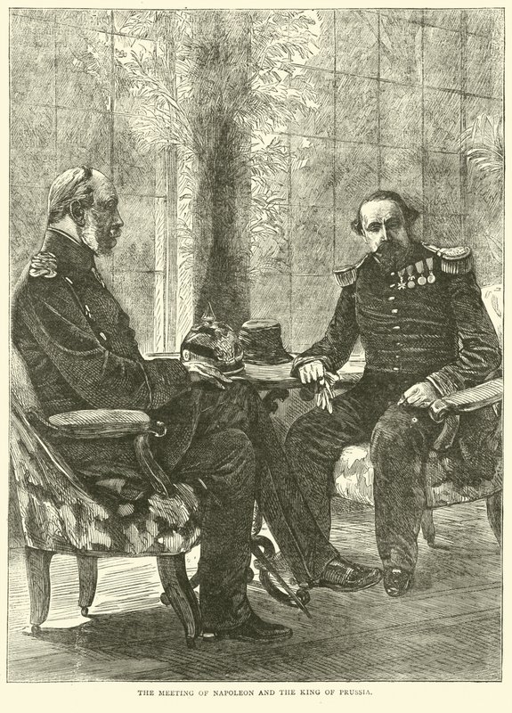 El encuentro de Napoleón y el Rey de Prusia, septiembre 1870 de English School