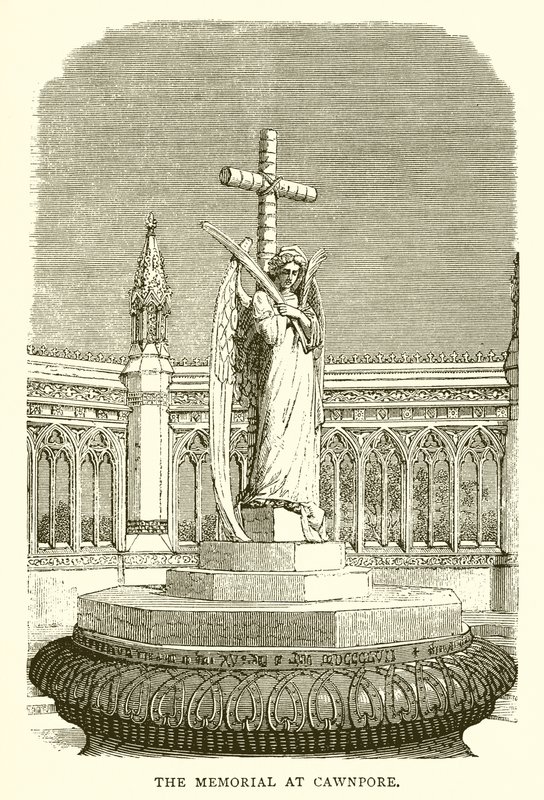 El memorial en Cawnpore de English School