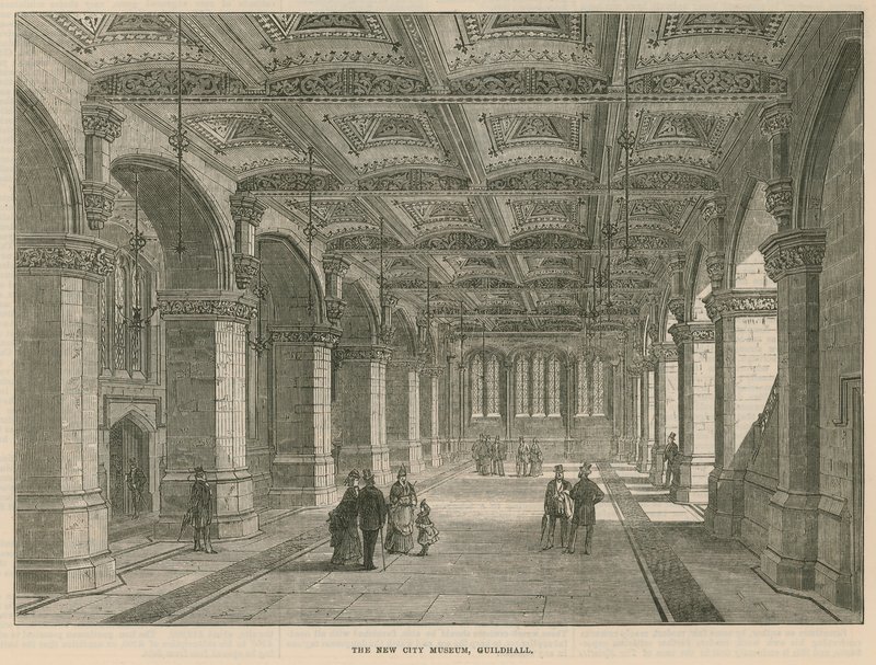 El nuevo Museo de la Ciudad, Guildhall, Londres de English School